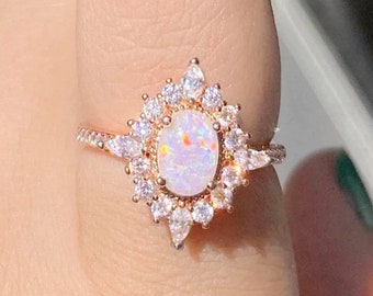 Stylish Fashion Women Ring Finger Jewelry Rose Gold/Silver/Gold Color Rhinestone Crystal Opal Rings 6/7/8/9 Size Stylish Fashion Women Ring Finger Jewelry Rose Gold/Silver/Gold Color Rhinestone Crystal Opal Rings 6/7/8/9 Size