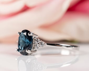 Details about Natural 5MM London Blue Topaz Gemstone 925 Sterling Silver Cluster Wedding Ring Details about Natural 5MM London Blue Topaz Gemstone 925 Sterling Silver Cluster Wedding Ring