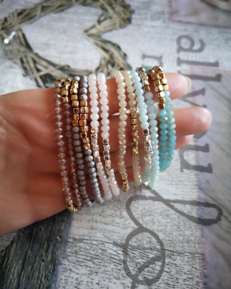 Bracelets for Women Crystal Beaded Bracelet Druzy Bracelet Etsy