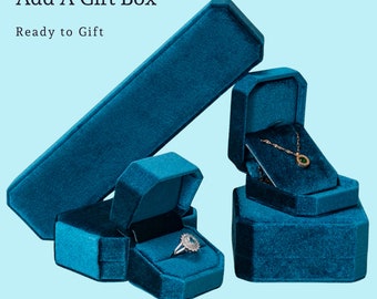 ADD ON ONLY Velvet Ring Box Velvet Kherish Logo Necklace Gift Velvet Earring Red Gift Box Fancy White Separate Orders Will Be Cancelled