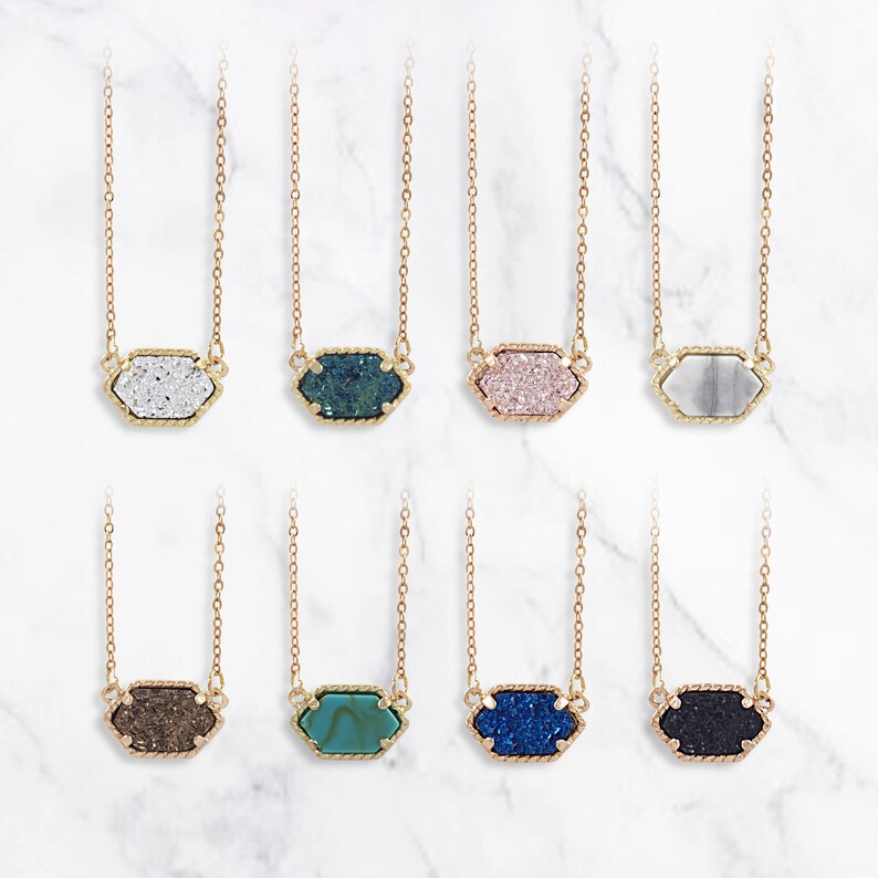 Crystal Necklace Gold Necklaces Boho Jewelry Best Friend Gift Sister Gift Bridesmaid Gift Mom Gift Gift For Her Necklaces Dainty Jewerly