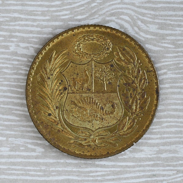 1964 Peru 1/2 Sol de Oro Coin