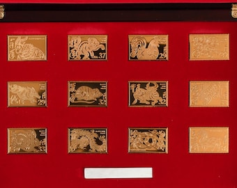 1981 Franklin Mint 100 Greatest Stamps of the World Mini Ingot