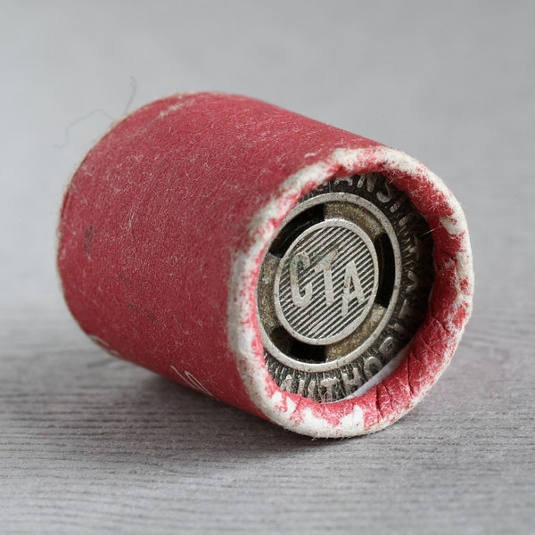 SEALED Roll of 10 Chicago Transit Authority CTA Tokens "Surface System Token" Chicago, IL Illinois Trolley Street Railway Fare Tokens