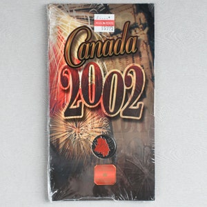 2002 Canada Day Red Maple Leaf Colored Quarter 25 Cents Coin Coin SEALED in RCM (Royal Canadian Mint) Packaging