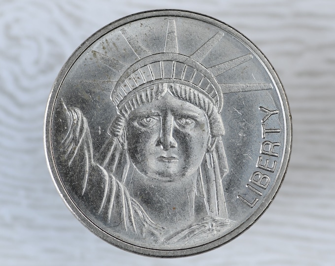 Statue of Liberty New York City NYC Souvenir Good Luck Token With Lucky ...