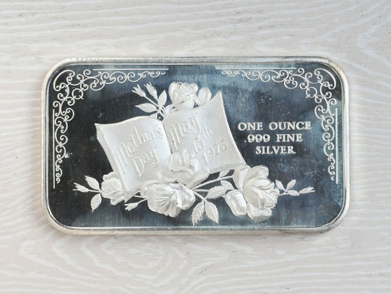 1973 Mother's Day May 13th, 1973 1 Troy Ounce .999 Fine Silver Art