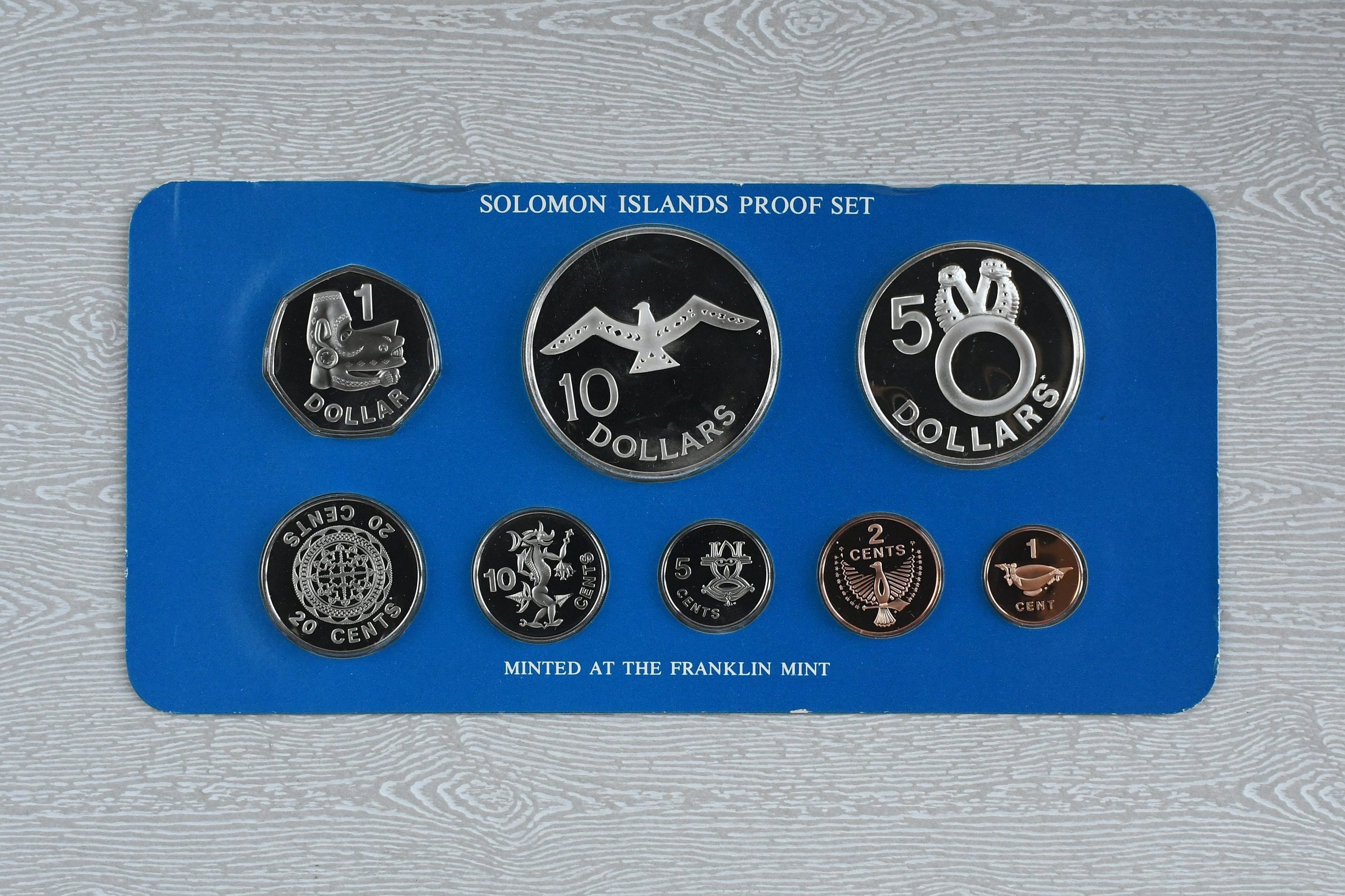 1980 Solomon Islands 8 Coin Proof Set (minted at the Franklin Mint