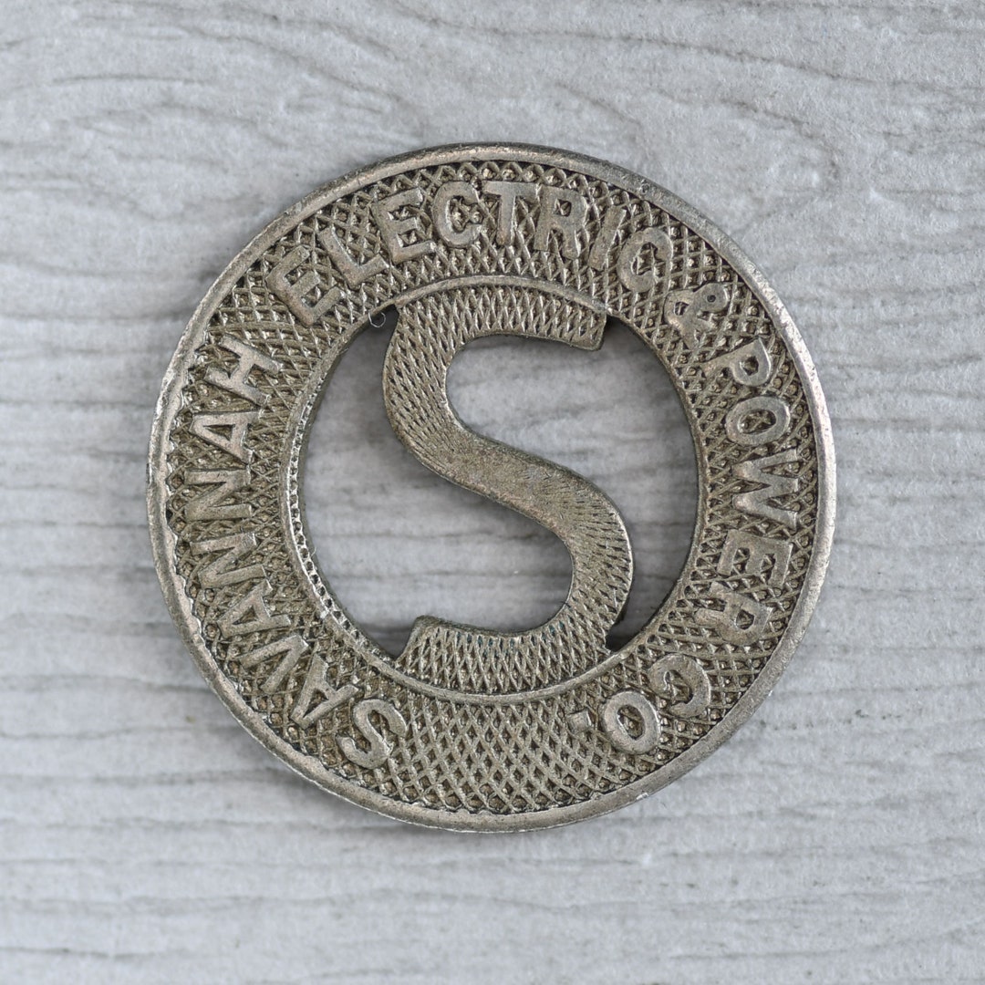 Savannah Electric & Power Co. Good for One Zone Fare Etsy