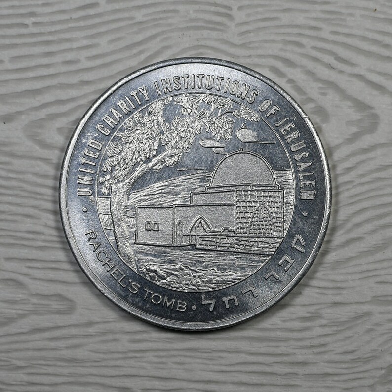 United Charity Institutions of Jerusalem Rachel/'s Tomb and The Western Wall Medallion Souvenir Token