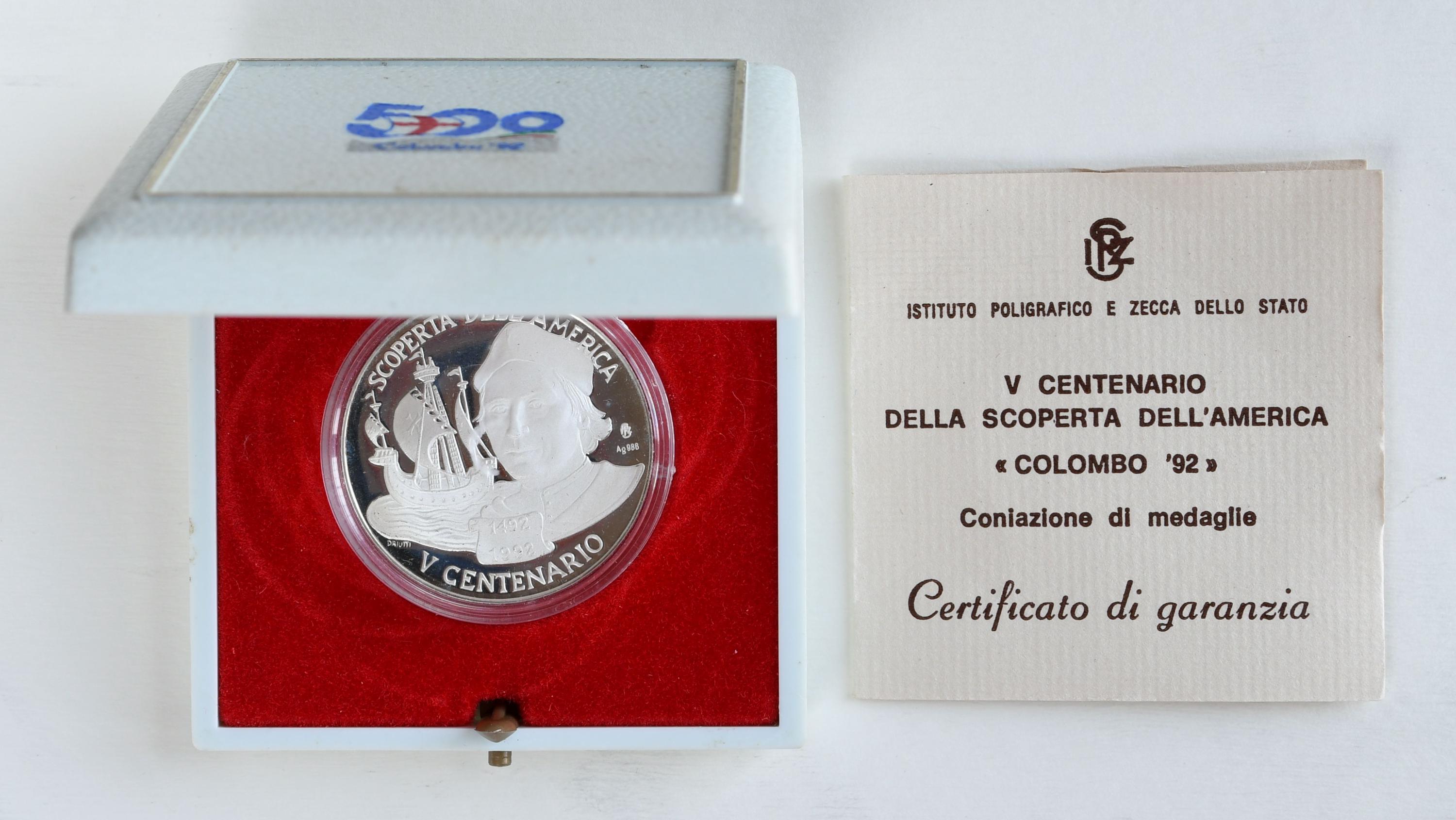 売り切り最終値下げHeritage Classic イタリアCOLOMBO生地 1992 Genova Exposition 500th Anniversary of the Discovery of
