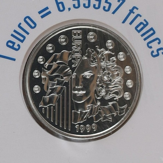 1999 France 6.55957 Francs Silver Brilliant Uncirculated