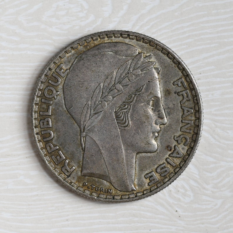 1938 France 20 Francs Silver Coin Liberté Egalité Etsy
