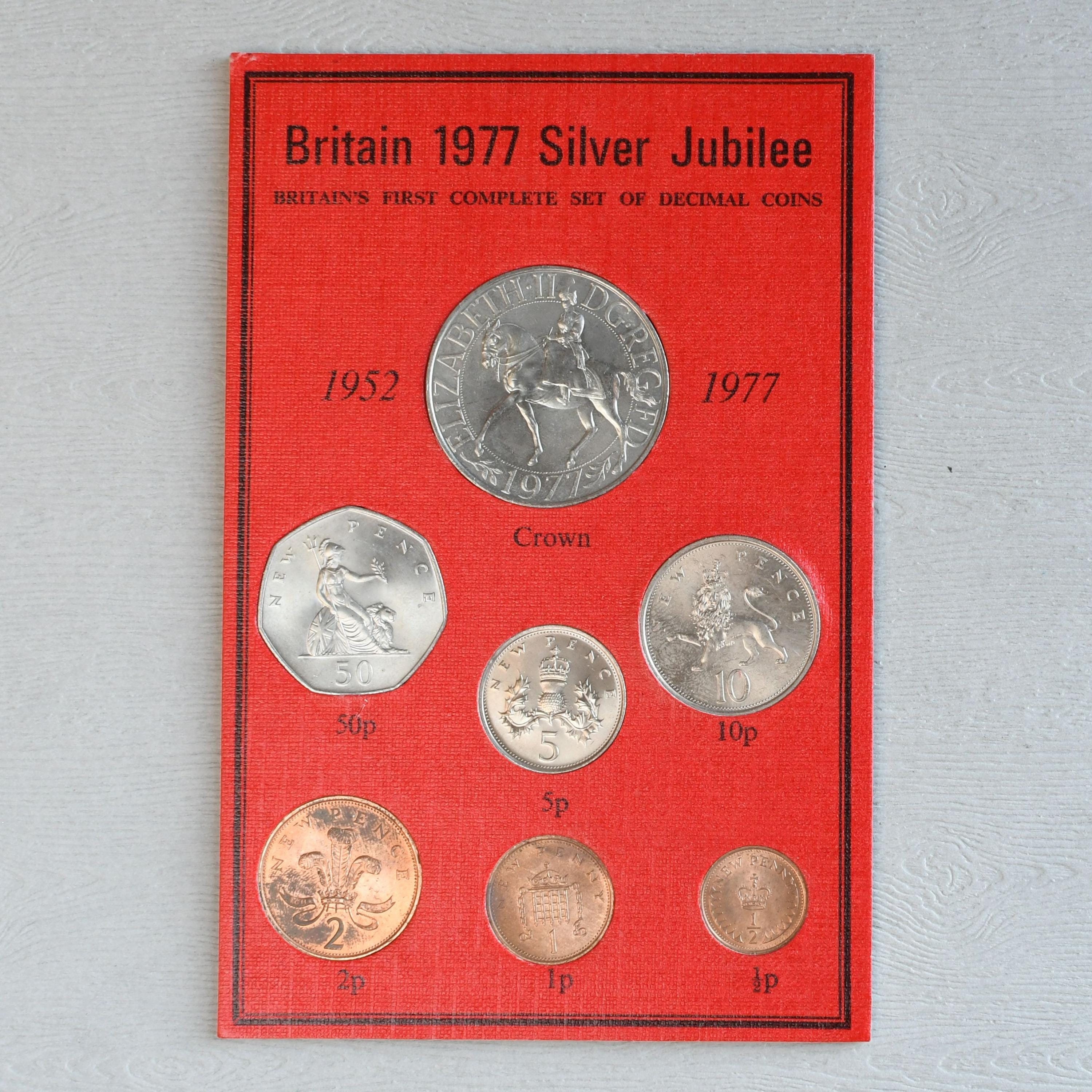 1952-1977 Great Britain Queen Elizabeth II Silver Jubilee First