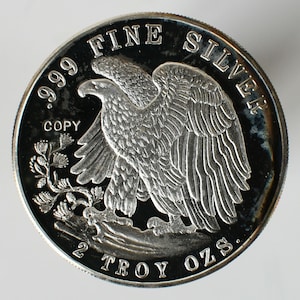 1987 Walking Liberty Eagle Design 2 Troy Oz .999 Fine Silver Proof