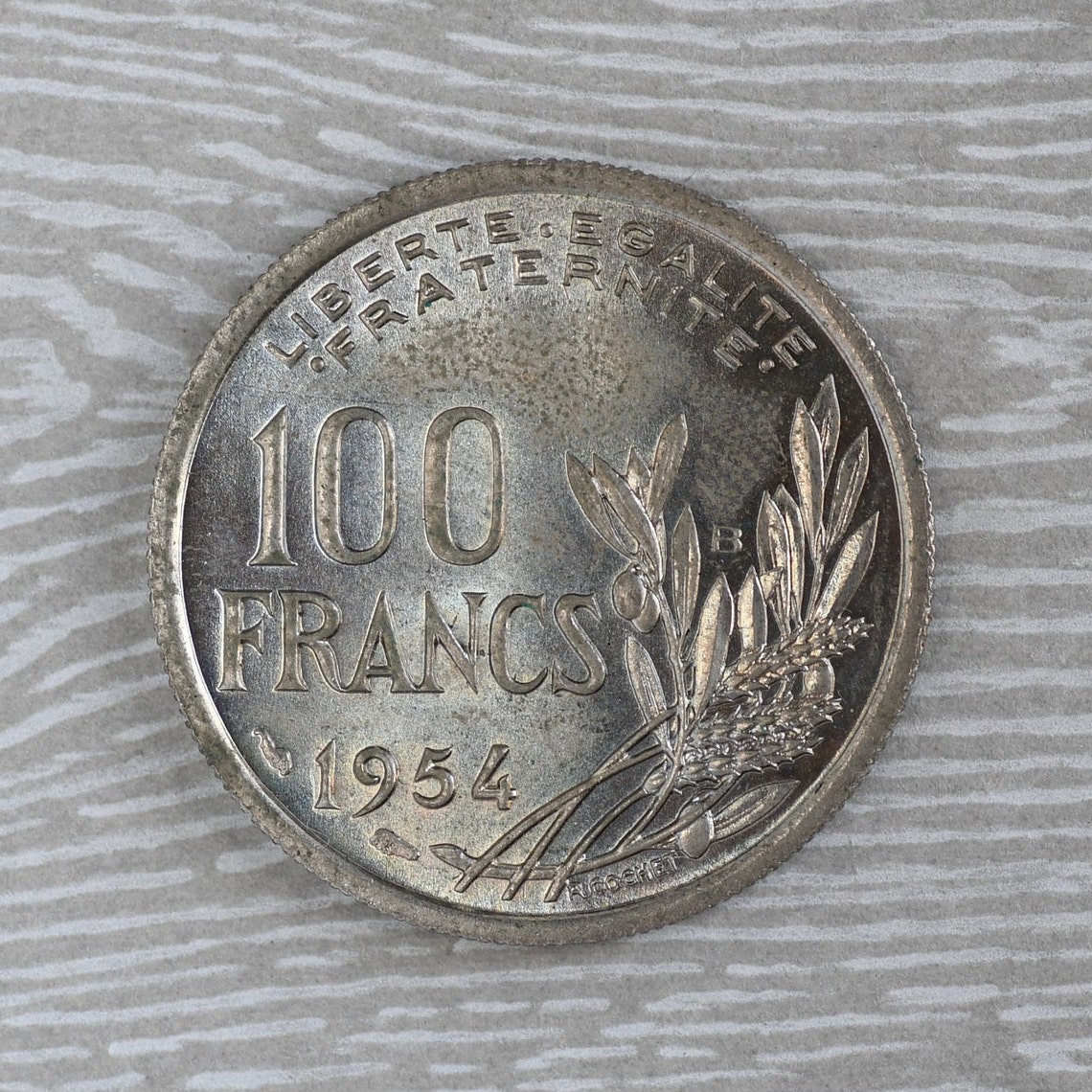 1954 B France 100 Francs Coin Etsy 1954 B France 100 Francs Coin Etsy