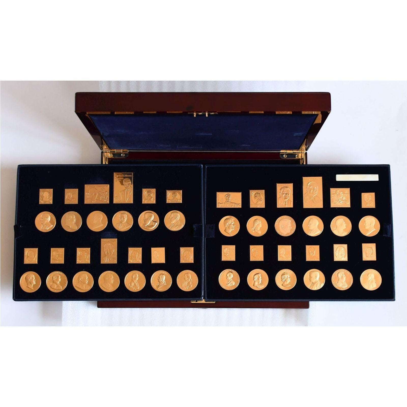 American Presidents Collection of 25 Gold-layered .999 Fine Silver