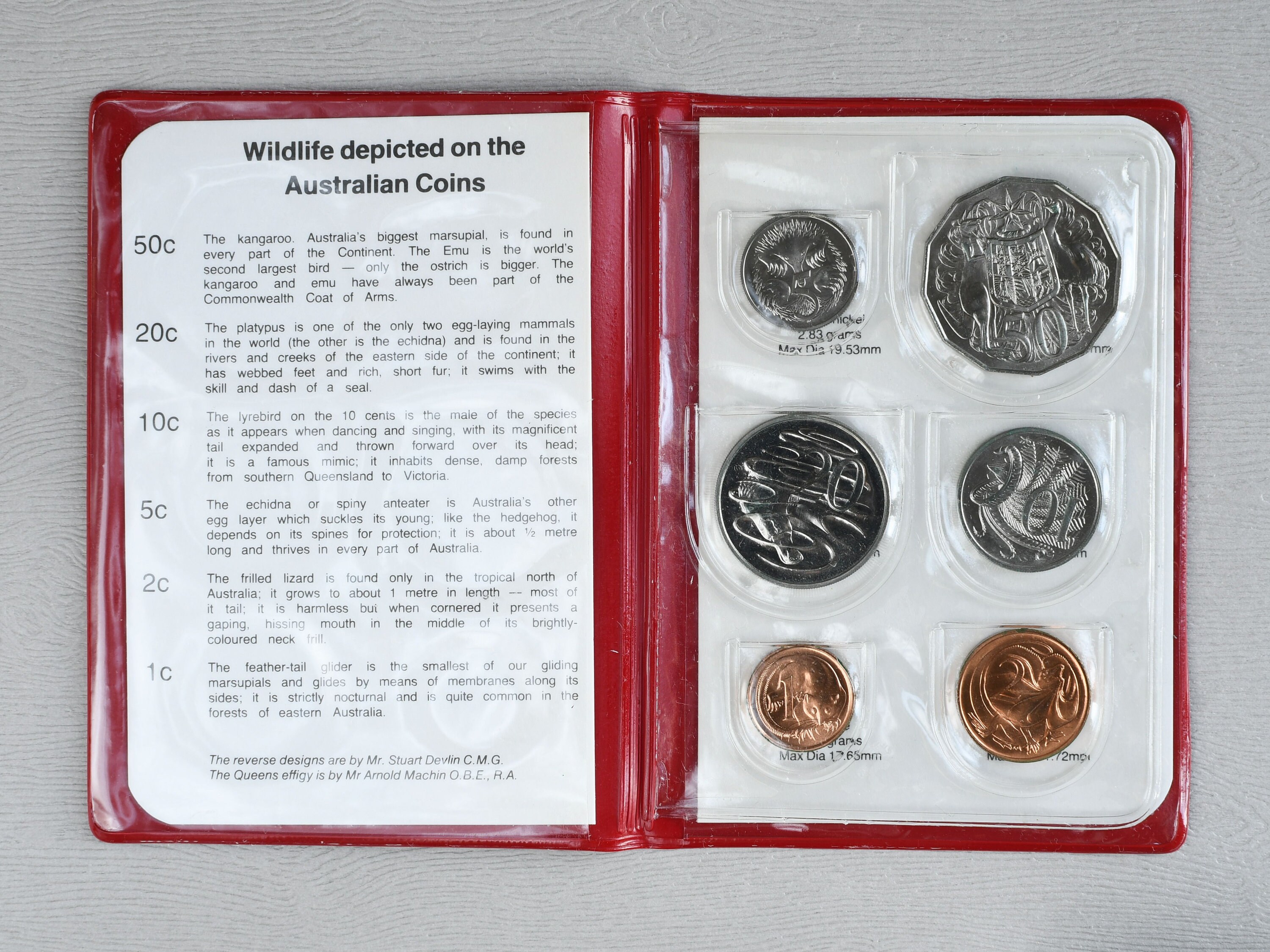 1983 Australia Uncirculated 6 Coin Set in Original Royal 