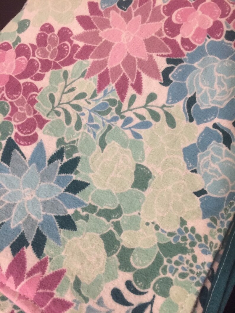 Reversible Flannel Receiving Blanket