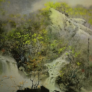 New Rain, Chinese Ink Painting, Print