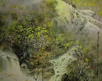New Rain, Chinese Ink Painting, Print
