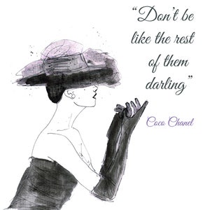 Don't Be Like the Rest of Them Darling Art Print for Sale by tshirtstylist