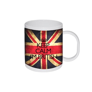 Keep Calm I'm British Birthday Gift Mug Cup