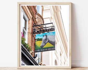 London Photography, The Nags Head, London Pubs, Man Cave Print, London Print, London Street Photography, London Tavern, Museum Street Pub