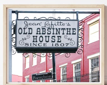 Old Absinthe House - New Orleans Photography, French Quarter, NOLA Landmark, Iconic French Quarter Bar