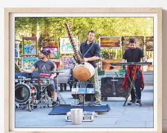 Street Musicians - New Orleans Photography, French Quarter Photos, New Orleans Print, Jackson Square Landmark,  NOLA Street Bands