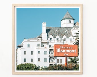 Chateau Marmont - Iconic Hollywood Hotel - Los Angeles Landmark - Hollywood Hotel - California Print - Vintage Hollywood Print -