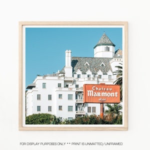 Chateau Marmont - Iconic Hollywood Hotel - Los Angeles Landmark - Hollywood Hotel - California Print - Vintage Hollywood Print -