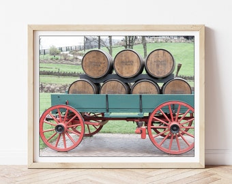 Maker's Mark Barrels - Bourbon Photography, Whiskey Photos, Man Cave Decor, Maker's Mark, Bourbon Wagon, Bourbon Wall Art, Home Bar Decor
