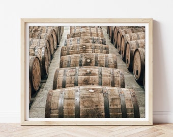 Bourbon Barrels - Bourbon Photography, Whiskey Photos, Man Cave Decor, Maker's Mark, Father's Day Gift, Bourbon Wall Art, Home Bar Decor
