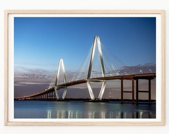 Charleston Photography-Ravenel Bridge, Charleston Landmark, Charleston Print, Low Country Photo, Arthur Ravenel Bridge, CharlestonWall Decor