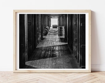 Barriles de Bourbon, Fotografía de barriles de Bourbon, Fotos de Bourbon, Impresión de Bourbon, Destilería Woodford Reserve, Destilería de Bourbon, Decoración de la Cueva del Hombre
