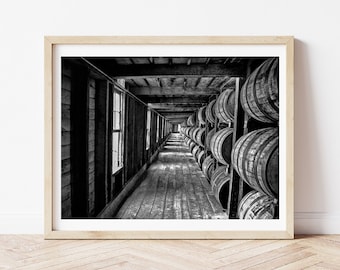 Bourbon Barrels, Bourbon Barrels Photography, Bourbon Photos, Bourbon Print, Whiskey Photography, Bourbon Distillery, Man Cave Decor, Bar
