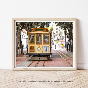San Francisco Fotografie - Cable Car, Streetcar Art, Cable Car Wandkunst, California Reisefotografie, Urban Wall Decor, San Francisco Art