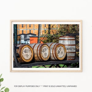 Buffalo Trace, Buffalo Trace Distillery, Bourbon Fotos, Bourbon Print, Whisky Fotografie, Bourbon Barrels, Man Cave Decor, Home Bar Print