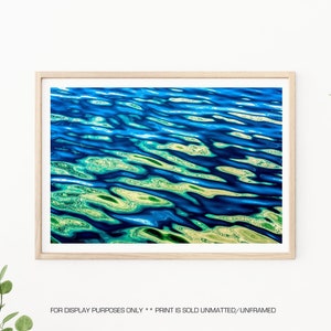 Coastal Photography - Water Ripples, Blue Abstract Wall Art, Coastal Photos, Seashore Decor, Beach Decor Aqua Abstract, Water Photography