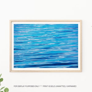 Ocean Photography - Water Ripples, Blue Abstract Wall Art, Coastal Photos, Beachhouse Decor, Beach Decor Aqua Abstract, Water Photography