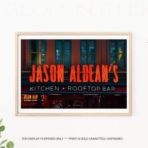 JASON ALDEAN - Music City Bar, Broadway Bars, Roof-Top Bars, Nashville Print, Music City Photography, Nashville Wall Art, Country Music Star
