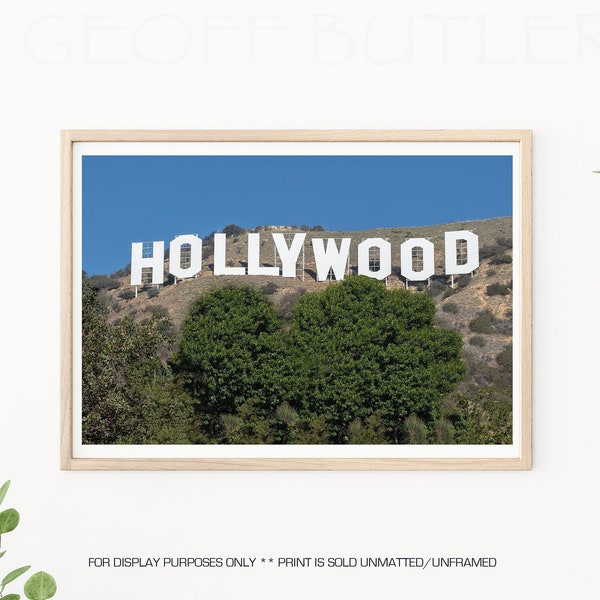 Hollywood Sign - Iconic Hollywood Sign - Los Angeles Photos - Hollywood CA - LA Retro - Los Angeles Print-Vintage Hollywood Print-California