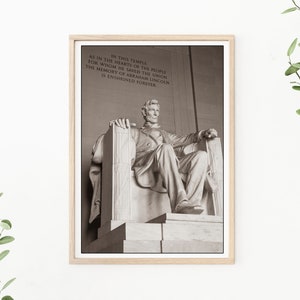 Washington DC Photography - The Lincoln Memorial, The Gettysburg Address, Washington Wall Art, Honest Abe, Abe Lincoln, Lincoln Wall Art