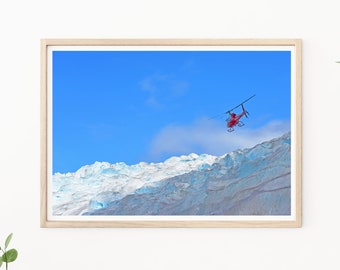 Glacier Photography - Helicopter Photography, Alaska Glacier, Alaskan Photography, Glacier Ice, Glaciers, Alaska Wall Art, Glacier Print