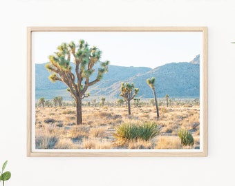 Joshua Tree - Fotografie - Kalifornien Reisefotografie - Wüste Print - Sonnenuntergang Foto - Boho Wand Kunst - Palm Springs - Joshua Tree Fotos