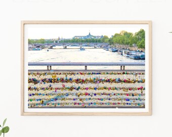 Paris Photography - Love Locks, Paris Photo, Paris Bridges, Anniversary Gift, Romantic Paris, Paris in Love, Falling in Love, Paris Romantic
