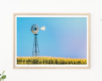 Windmill Photography, Rural Photography, Rustic Decor, Western Art, Rural Photos, Windmill Photos, Farmhouse Art, Farmhouse Decor, Windmill