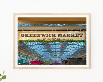 London Photography - Greenwich Market, London Market, London Travel Print, London Print, London Food Market, Kitchen Wall Decor, Greenwich