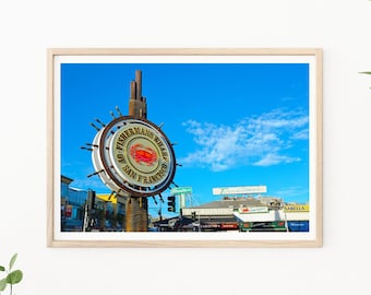 Fotografía de San Francisco - Foto de Fisherman's Wharf, California, Foto icónica de San Francisco, Impresión de San Francisco, Impresión de Fishermans Wharf